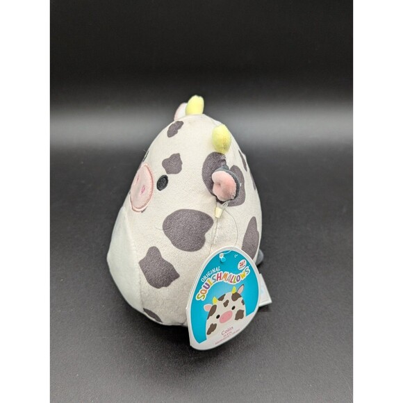 Kellytoy Squishmallows Colin 5" Black & White Spotted Cow Plush Easter 2022 NWT - Picture 2 of 6